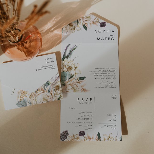 Selo De Buquê Branco Floral E Envio (Criador carregado)