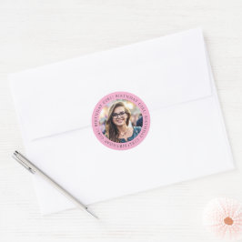 Selo de Envelope Adesivo de Foto Personalizada de