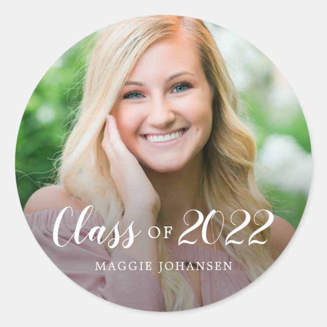 Selo de Envelope do Adesivo de Graduação de Fotos  (Frente)