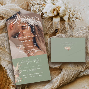 Selo Elegante e Enviar Boho Casamento De A