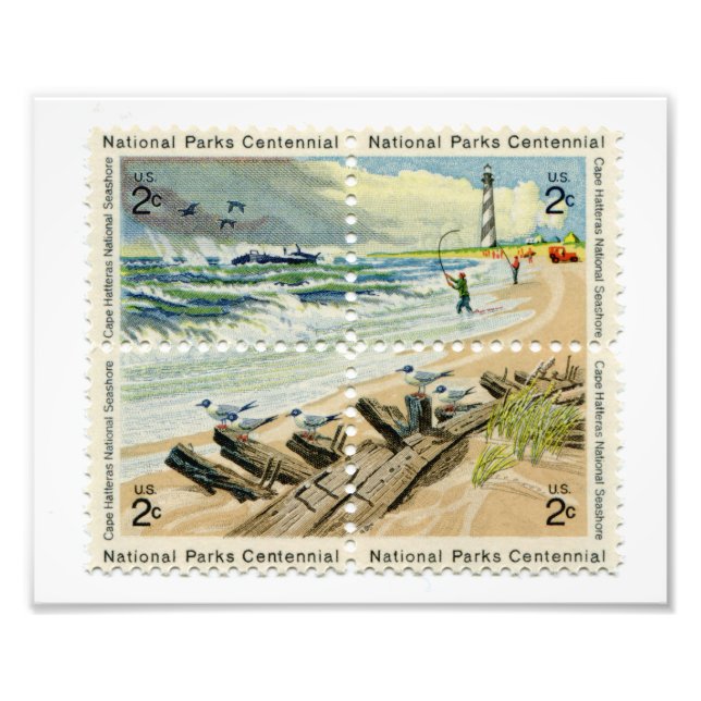 Selo Postal dos Estados Unidos Impressão de Foto (Frente)