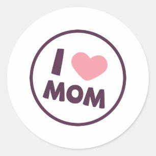 Selo simples da etiqueta do dia das mães da mamã