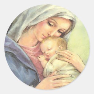 Selos das etiquetas da fé de Jesus do bebê de Ma