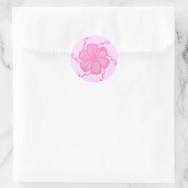 Selos de Adesivo Monocromático FTF em Rosa Claro (Bolsa)