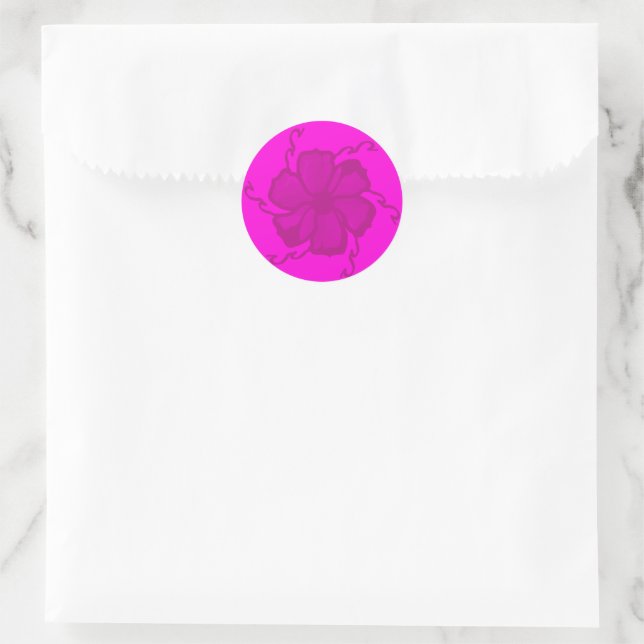Selos de Adesivo Monocromático FTF em Rosa Vibrant (Bolsa)