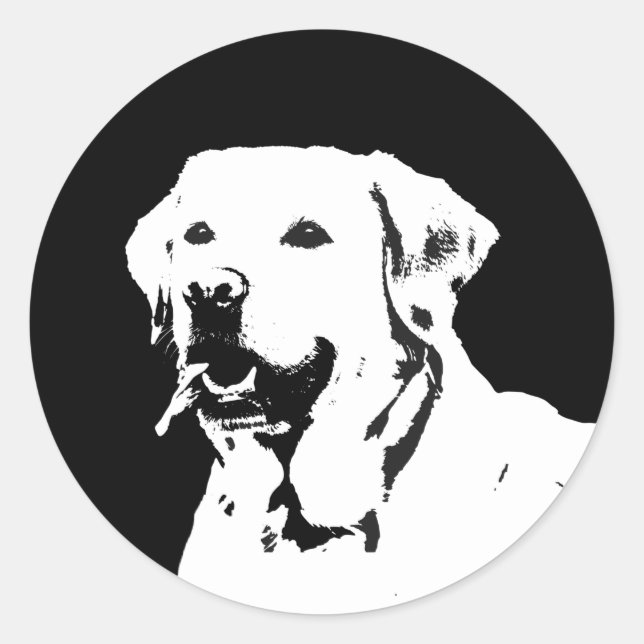 Selos de Envelope Adesivo de Cachorro Labrador Ret (Frente)