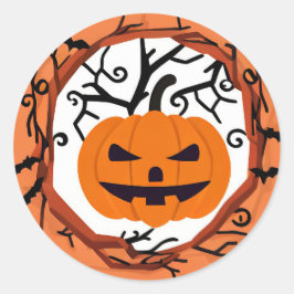 Selos de Envelope de Adesivo de Halloween de Abóbo