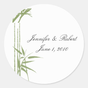 Selos e etiquetas de bambu do envelope da beleza