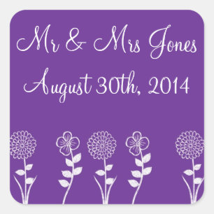 Selos & etiquetas roxos feitos sob encomenda do