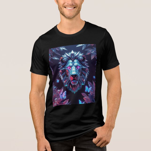 Selva de Leão Geométrico Surreal - Camisa Futuríst (Frente)