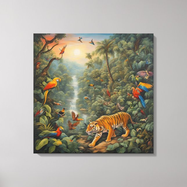Selva Mágica - Impressão de Arte Canvas (Frente)