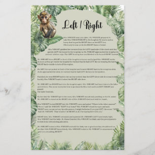 Selva Tropical Safari Animais Esquerdo da Direita