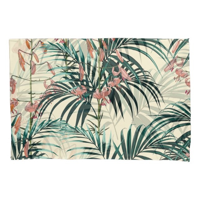 Selva Vintage: Verde Escuro, Lily Laranja. (Frente)
