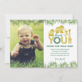 Selvagem Um Dourado Cartões de agradecimentos Foto