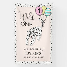 Selvagem Um | Primeiro aniversario Leopard Balloon