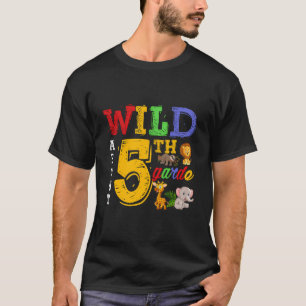Selvagens Sobre Camisas De 5 De Safari Animais De