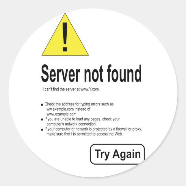 sem acesso à Internet - autocolante (Frente)