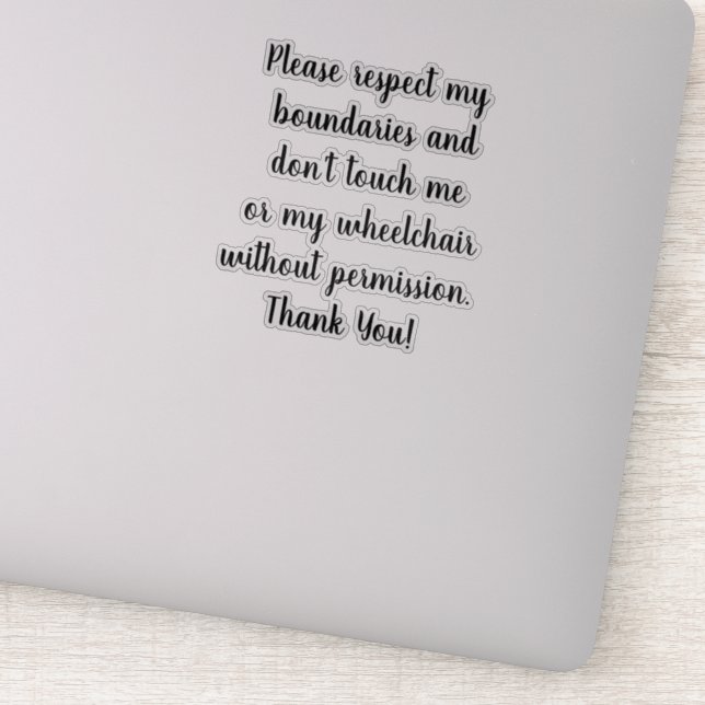 Sem adesivo de cadeira de rodas tocada limpo (Detalhe)