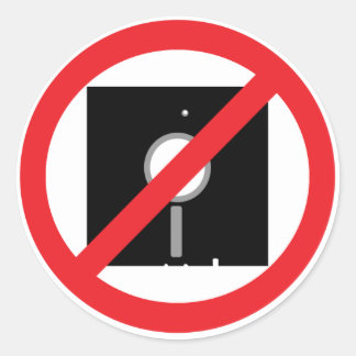 Sem adesivo de disquete