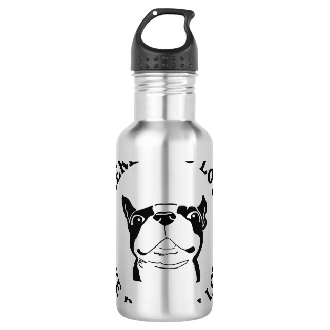 Sem amor como uma garrafa d'água de Boston Terrier (Frente)