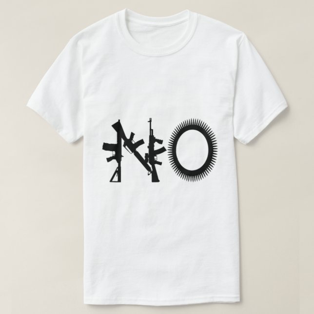 Sem armas de T-Shirt de Guerra (Frente do Design)