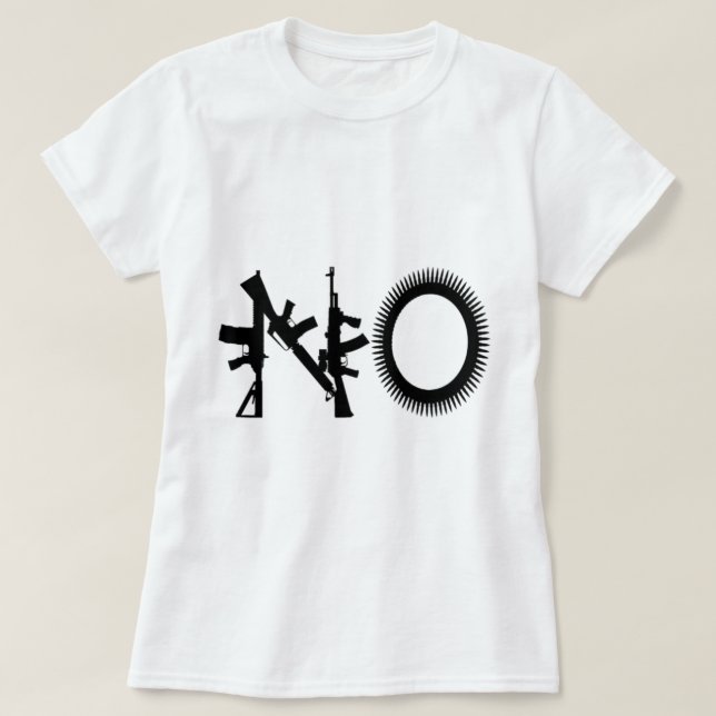 Sem armas de T-Shirt de Guerra (Frente do Design)