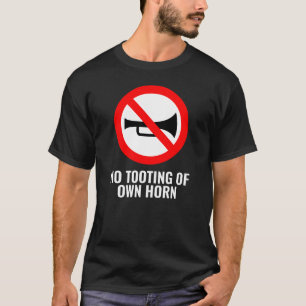 Sem Bastante O Sinal: Sem Toques De T-Shirt Horn