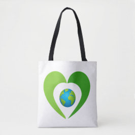 Sem Bolsa de canvas do Planeta B Ir Verde no Dia d