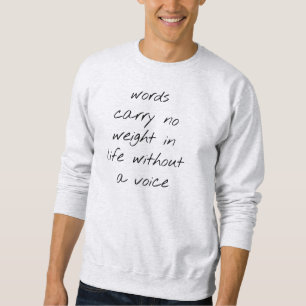 Sem camiseta básica de masculinos de voz