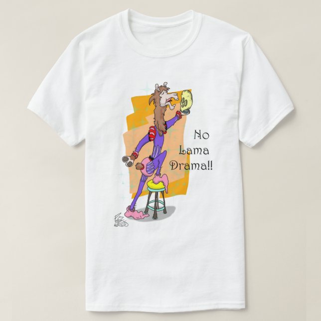 Sem camiseta de drama de lama (Frente do Design)