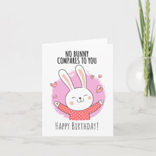 Sem Cartão de Aniversário do Bunny Puns