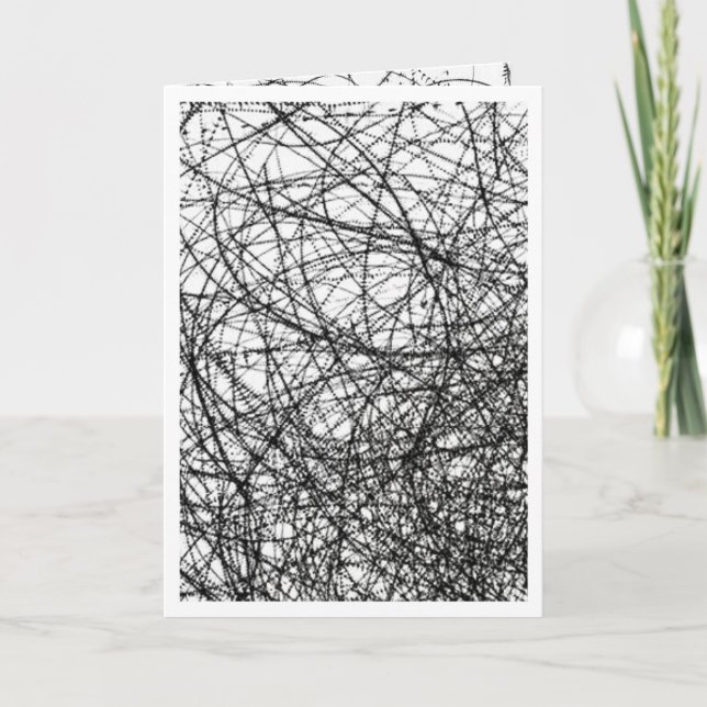 sem cartão de mensagem com tangeras de arame farpa (Frente)