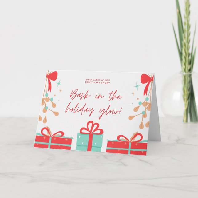 Sem Cartões De Natal Engraçados De Neve (Frente)