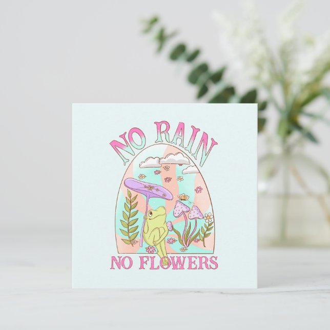 Sem Chuva, Sem Flores - Floral e Cogumelo Vibrante (Em pé/Frente)