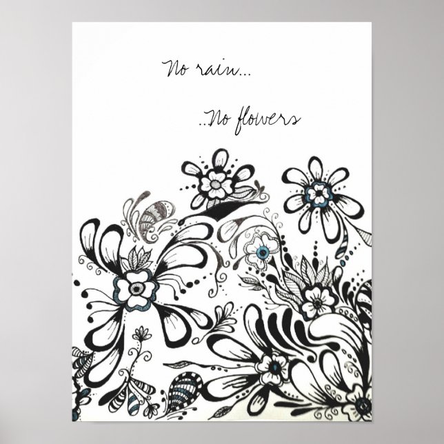 Sem chuva, sem poster de flores (Frente)