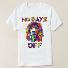 Sem Dias De Vestuário: Camisa Colorida De Leão