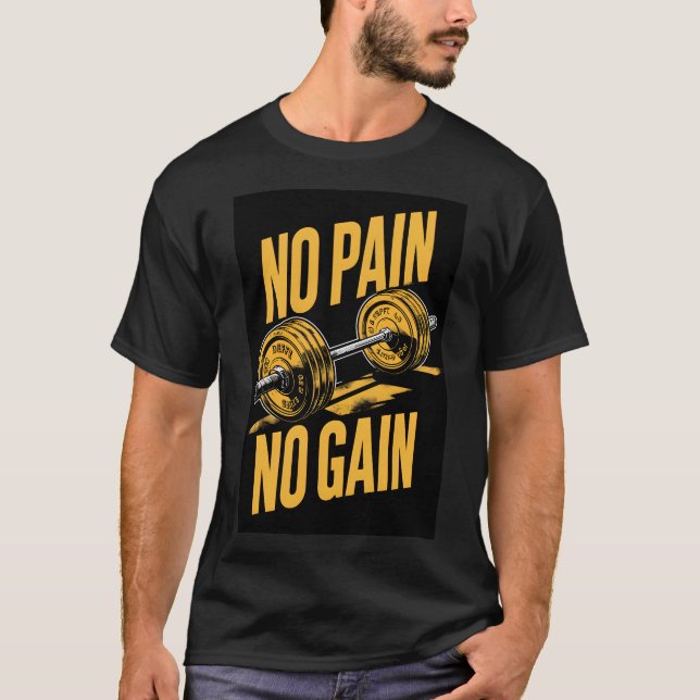 Sem Dor, Sem Ganhar T-shirt clássica premium (Frente)