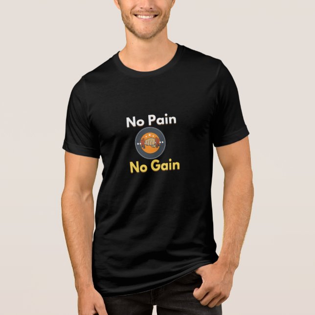🔥 Sem Dor Sem Ganhar T-Shirt - Gym e Fi Motivacio (Frente)