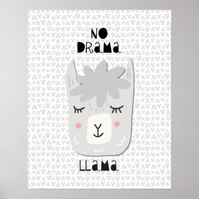 Sem Drama Llama Poster (Frente)