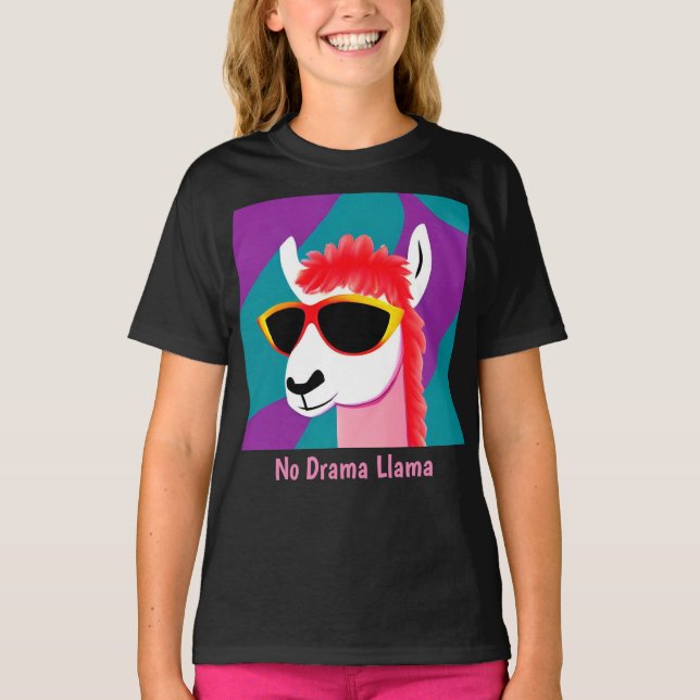 Sem Drama Llama T-Shirt (Frente)
