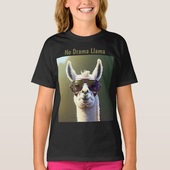 Sem Drama Llama T-Shirt (Frente)