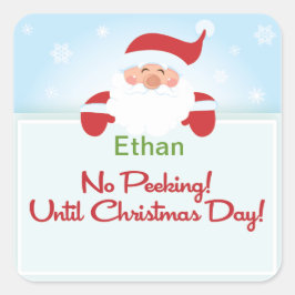 Sem espionagem até Papais noeis de Natal Etiqueta