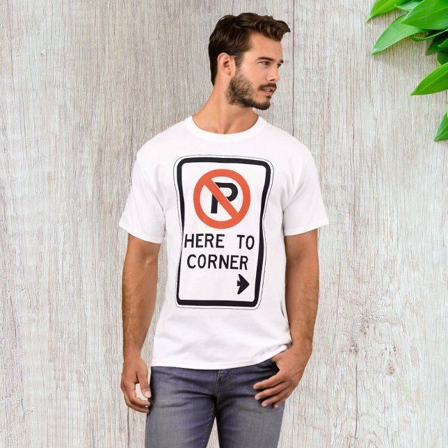 Sem Estacionamento Para O Canto Mens T-Shirt (Criador carregado)