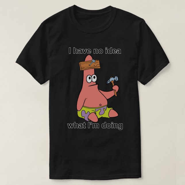 Sem Ideia Patrick Essential T-Shirt (Frente do Design)