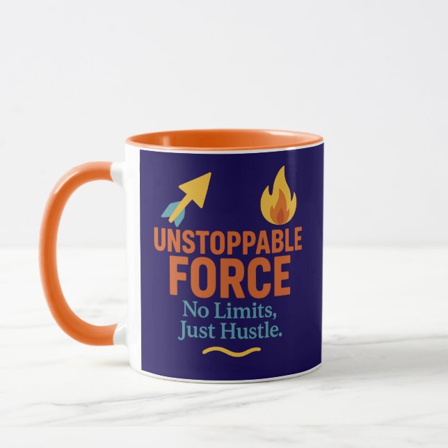 Sem Limites, Apenas Empenho | Caneca de Combinação (Esquerda)