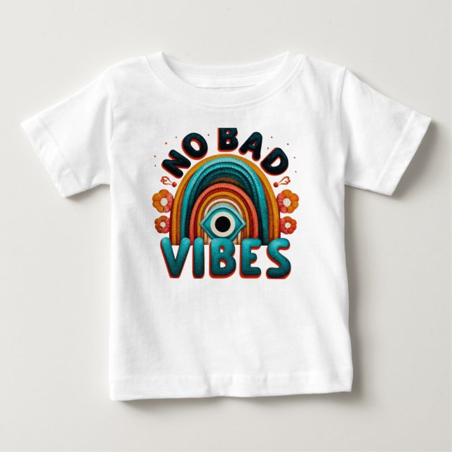 Sem Más Vibrações. Camiseta com Desenho Retro de A (Frente)