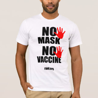 Sem Máscara Sem Vacina - T-shirt masculina Versão 