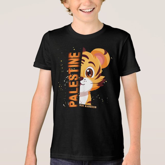 SEM MEDO | Camiseta Infantil Palestina Personaliza (Frente)