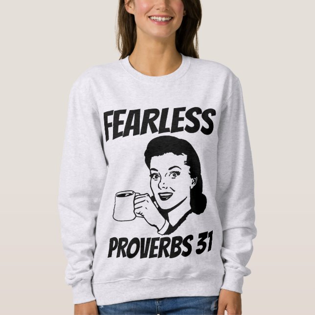 SEM MEDO PROVERBE 31 moças cristãs T-Shirts (Frente)