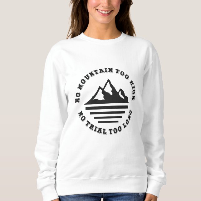 Sem montanha muito alta, sem trilha de camisa comp (Frente)